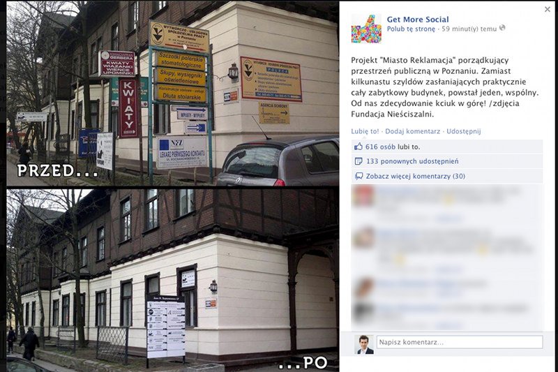 Miasta bez reklam? To możliwe, czego dowodem są akcje w Krakowie i Poznaniu