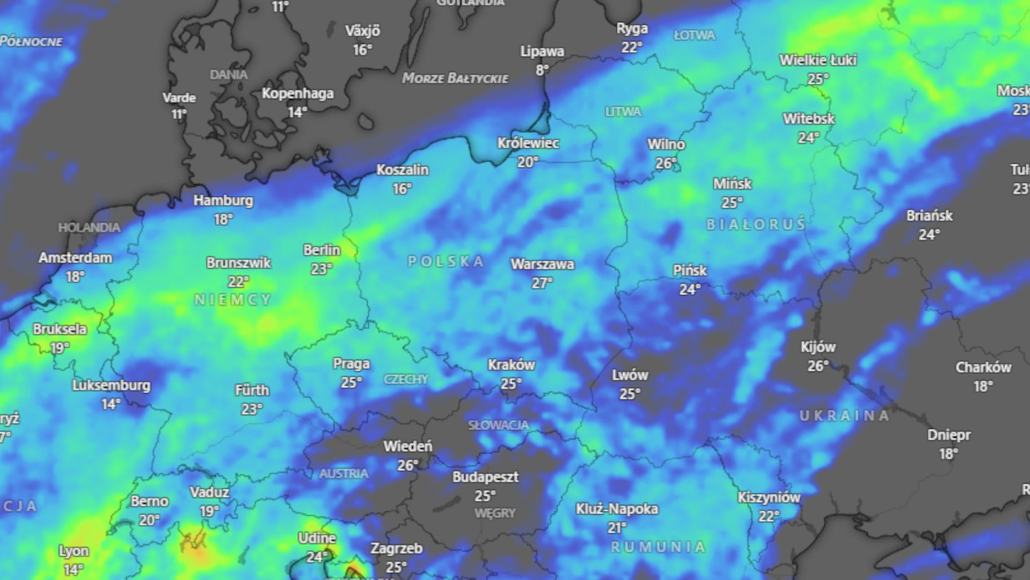 Nagły zwrot w pogodzie zacznie się już jutro. W całej Polsce będzie lało i grzmiało