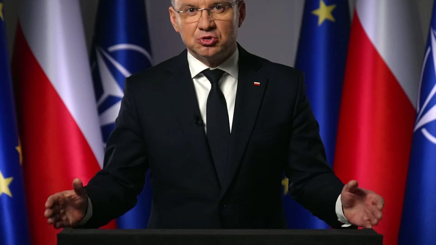 Andrzej Duda z nagłym orędziem. Mówił o Ukrainie i atakował członków NATO