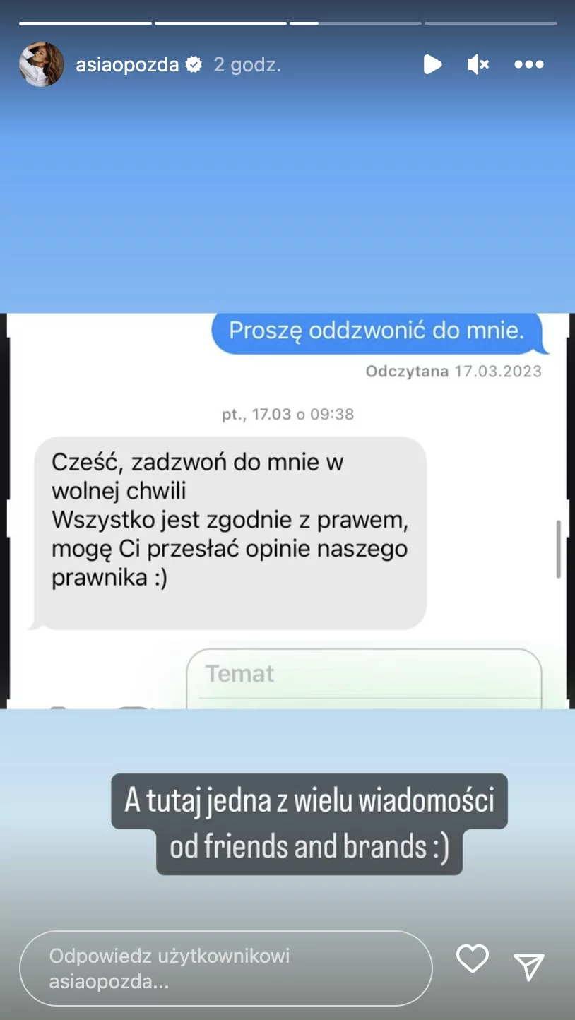 Joanna Opozda reklamowała alkohol. Teraz odpowiada na zarzuty prokuratury