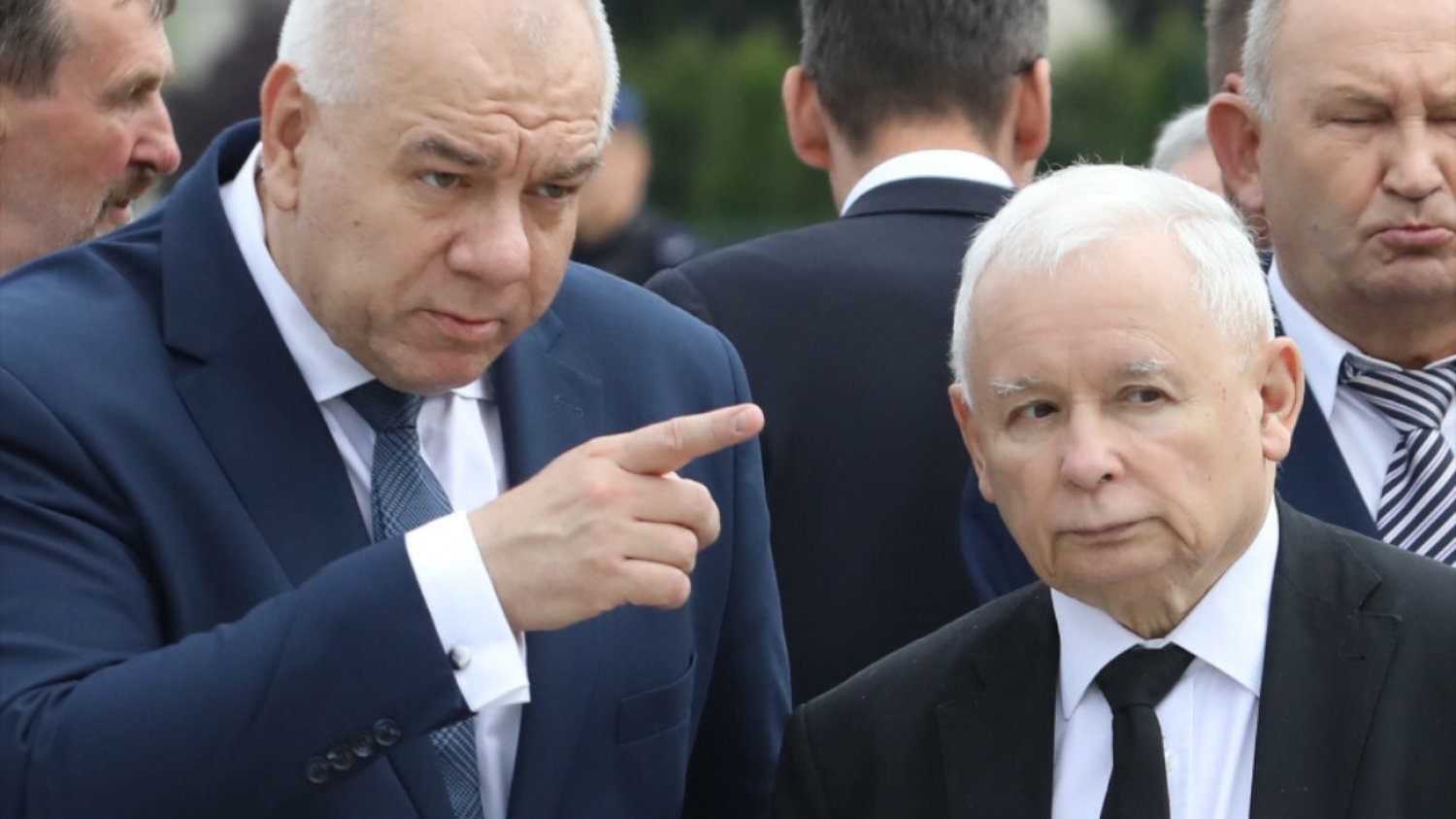 Jacek Sasin i Jarosław Kaczyński