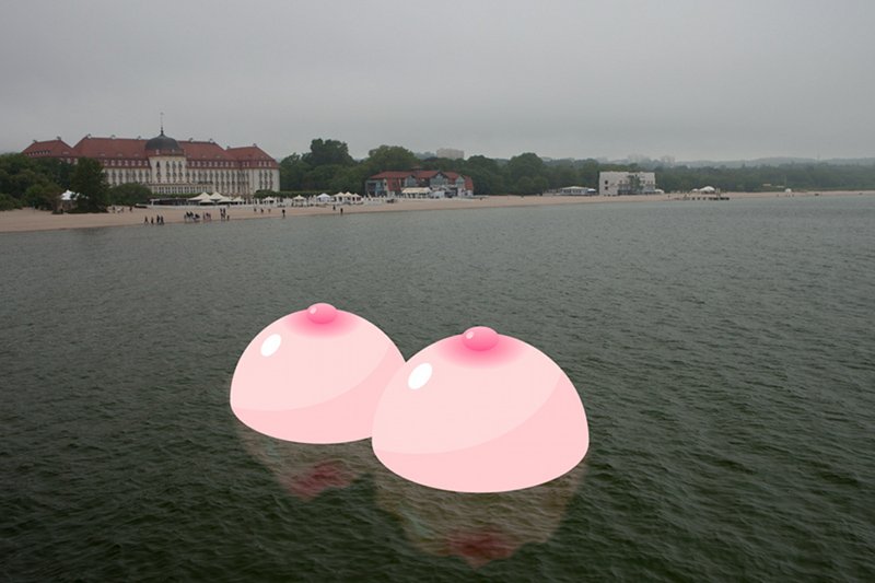 Wizualizacja projektu Maurycego Gomulickiego – w tle Grand Hotel w Sopocie