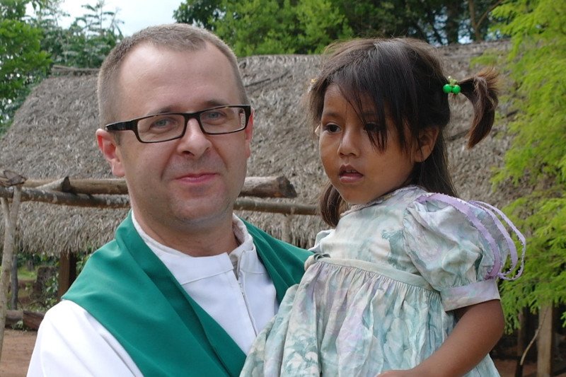 Polski franciszkanin od lat pracujący w Boliwii, o. Kasper Mariusz Kaproń.