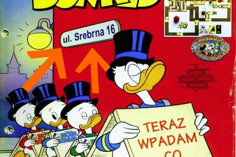 Przy Srebrnej 16 wydawano komiksy z Kaczorem Donaldem.