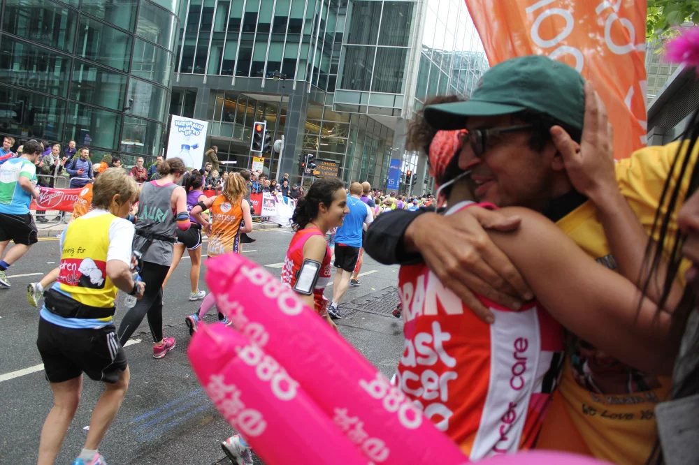 Kiran po ukończeniu Londyńskiego Maratonu