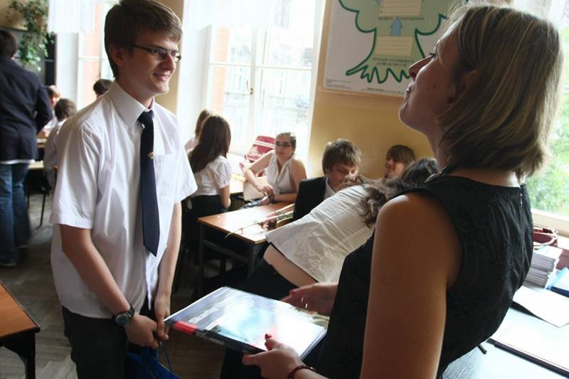Zakończenie roku szkolnego w jednym z gimnazjów