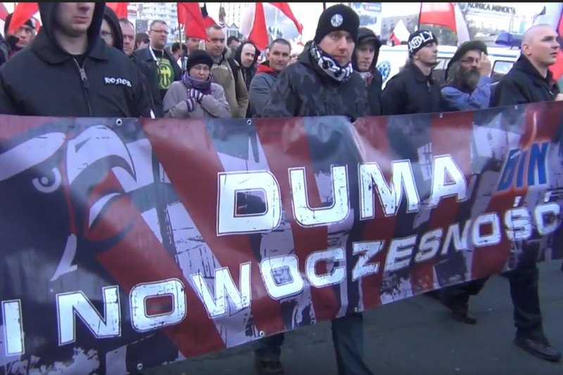 Członkowie organizacji Duma i Nowoczesność wielokrotnie pojawiali się na manifestacjach, choćby w Warszawie.