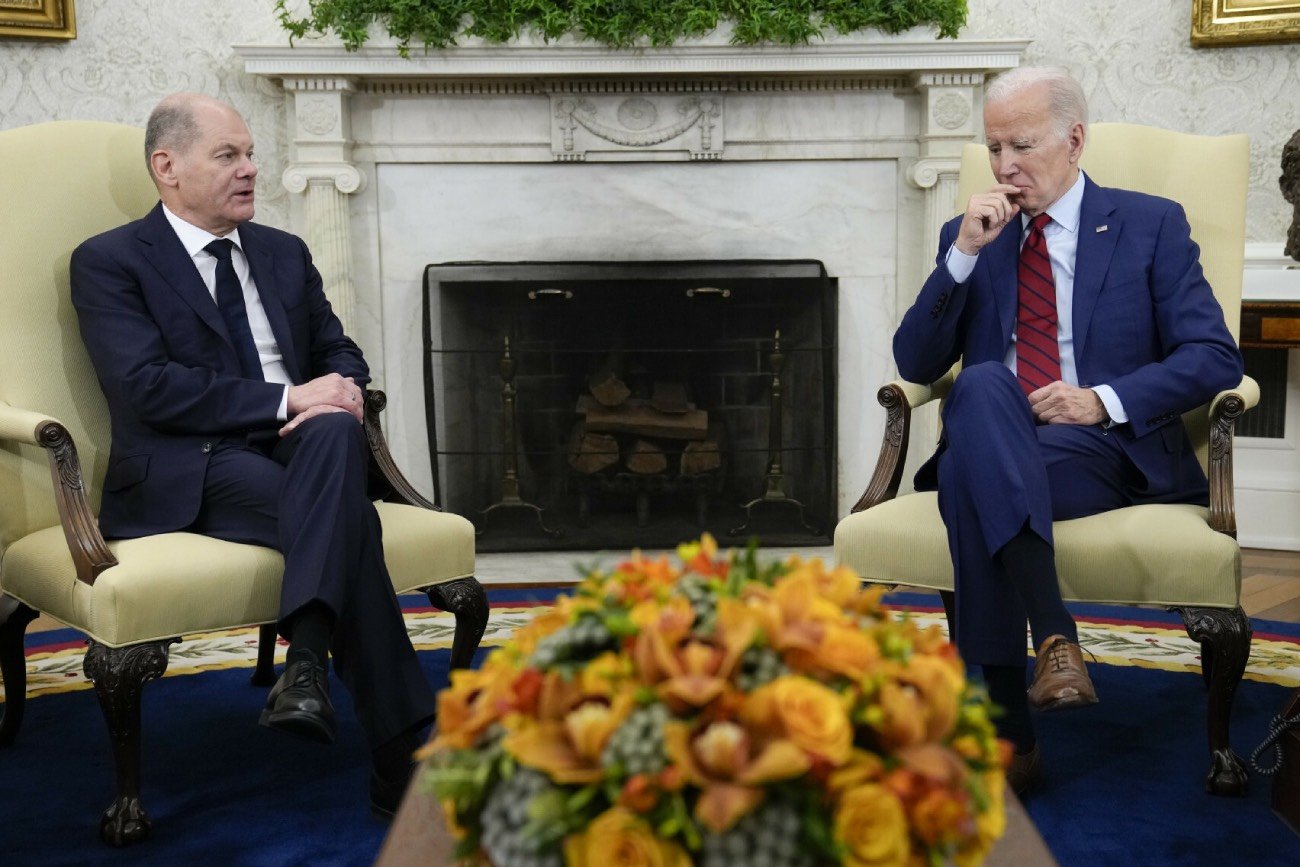 Olaf Scholz i Joe Biden