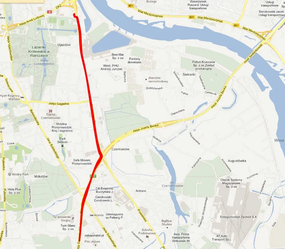 Mapka przejazdu "rajdu"