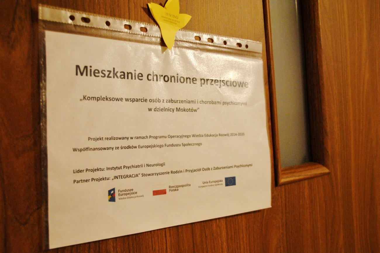 Mieszkanie przejściowe dla osób, które doświadczyły kryzysu psychicznego