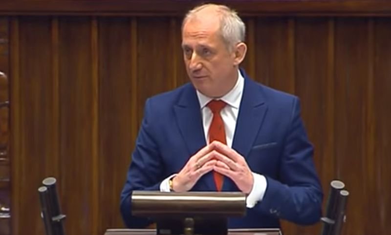 Sławomir Neumann podczas wczorajszego wystąpienia w Sejmie