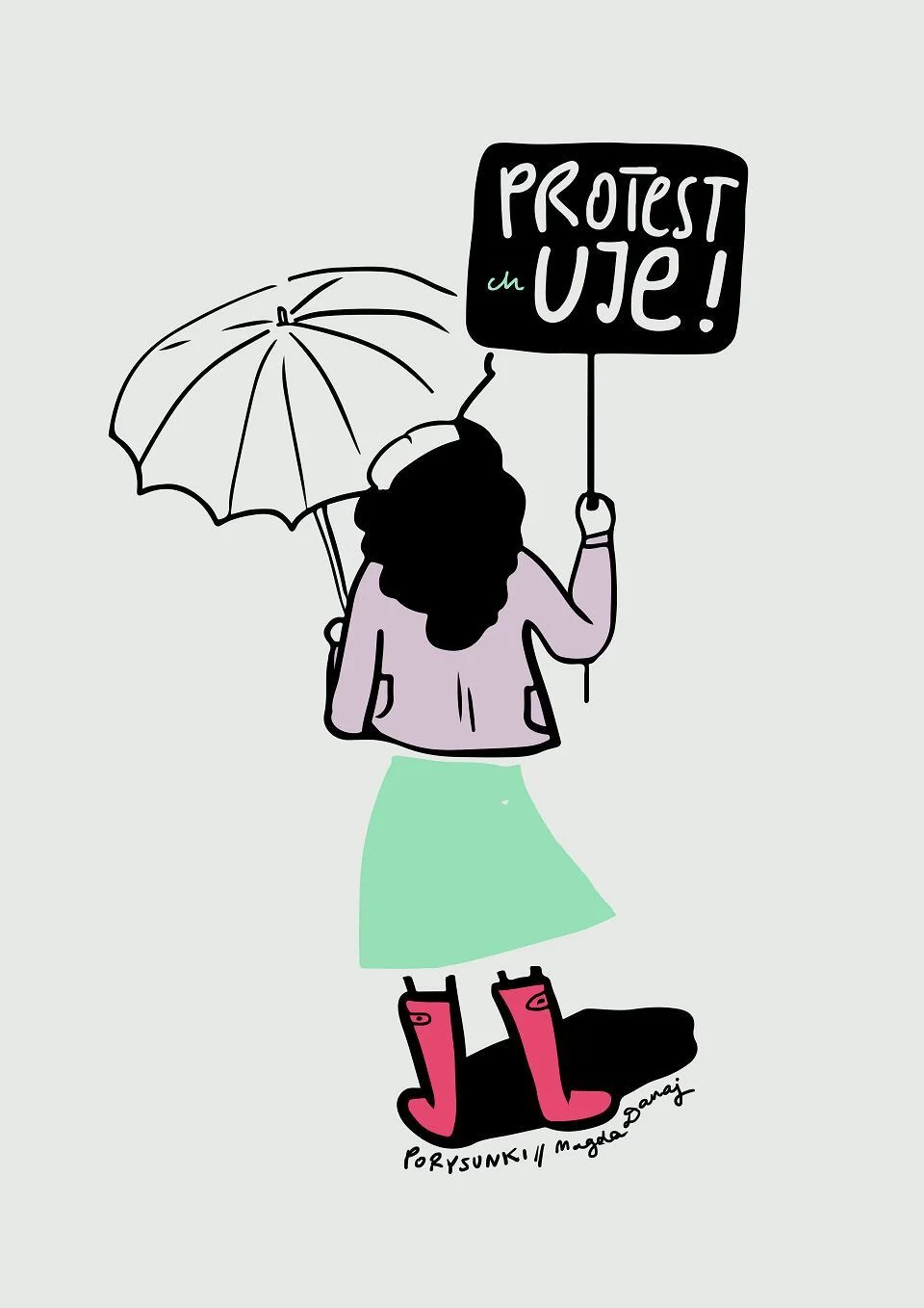 W sieci dostępne są także prace popularnej ilustratorki Marty Danaj, które można wykorzystać w formie plakatów podczas Strajku Kobiet 2020. Plakaty na Strajk Kobiet do pobrania za darmo. Artyści udostępniają grafiki