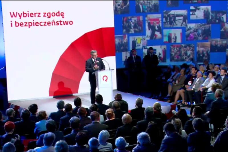 Bronisław Komorowski na koniec kampanii wyborczej ostro zaatakował konkurencję.