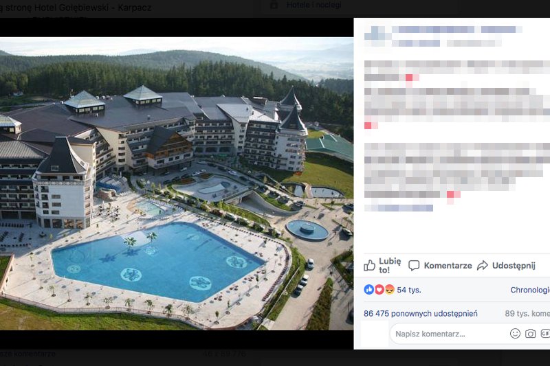 To kolejny fałszywy konkurs w którym do wygrania jest pobyt w hotelu.