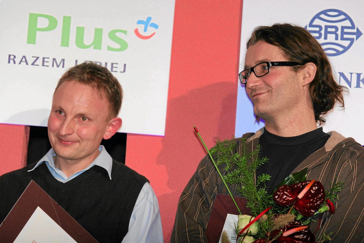 Piotr Głuchowski (po prawej) na wręczeniu nagród Grand Press.
