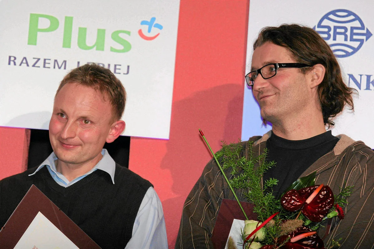 Piotr Głuchowski (po prawej) na wręczeniu nagród Grand Press.