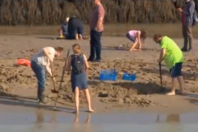 Na plaży w Folkestone trwają poszukiwania skarbu
