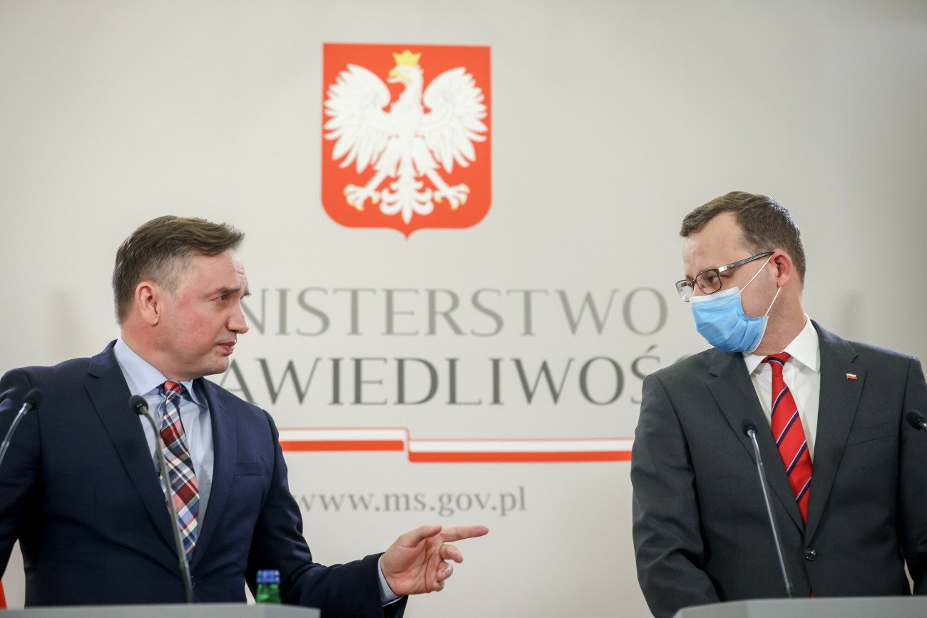 Minister sprawiedliwości Zbigniew Ziobro i jego zastępca Marcin Romanowski.