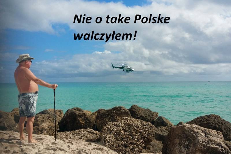 Zdjęcia z wyjazdu Lecha Wałęsy stały się kolejną okazją do żartów z byłego prezydenta.