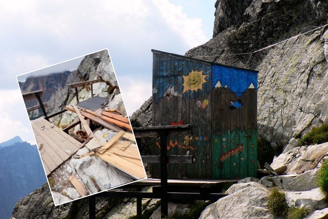 WC obok Chaty pod Rysami było sporą atrakcją dla turystów