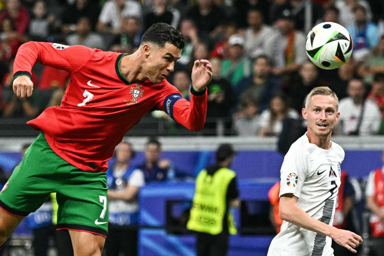 Cristiano Ronaldo wciąż nie strzelił gola na Euro 2024. Następną okazję będzie miał w ćwierćfinale z Francją.