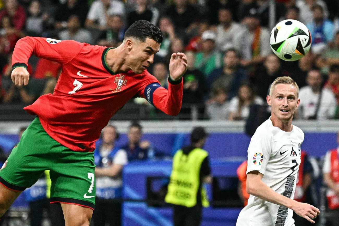 Cristiano Ronaldo wciąż nie strzelił gola na Euro 2024. Następną okazję będzie miał w ćwierćfinale z Francją.
