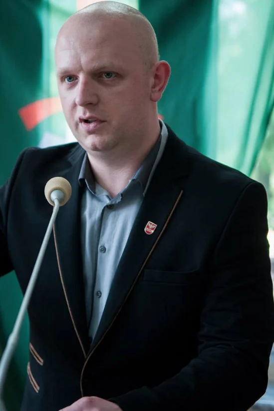 Jacek Lanuszny, prezes Ruchu Narodowego w województwie śląskim.