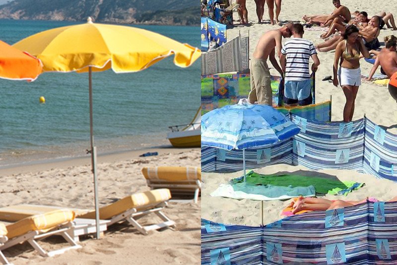 Polska plaża stoi parawanami. Gdzie indziej potrafi być estetyczniej.