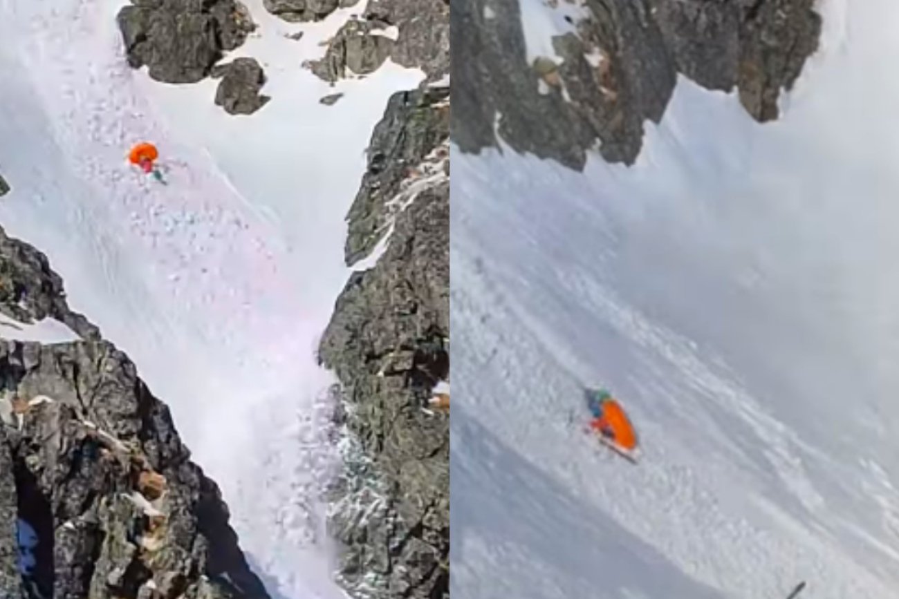 Wypadek w Tatrach. Wielka lawina porwała narciarza