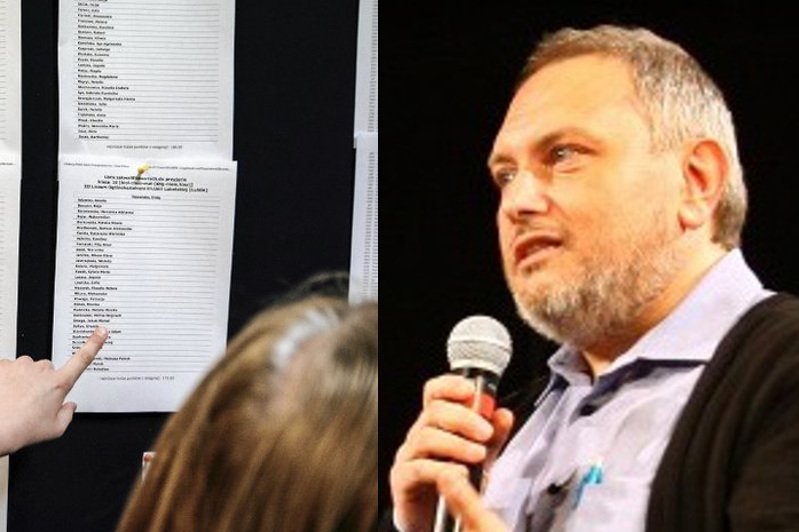 Dobrosław Bilski jest pedagogiem, wykładowcą i ojcem dwóch córek. Jedna z nich ubiega się właśnie o przyjęcie do szkoły średniej. Bilski chce pozwać Polskę za chaos spowodowany reformą edukacji.