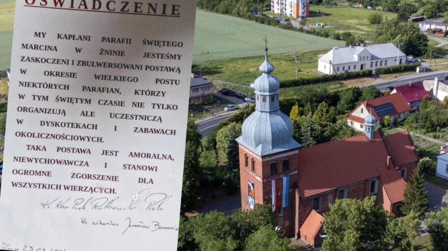 Księża ze Żnina krytykują parafian. Mówią o amoralnej postawie