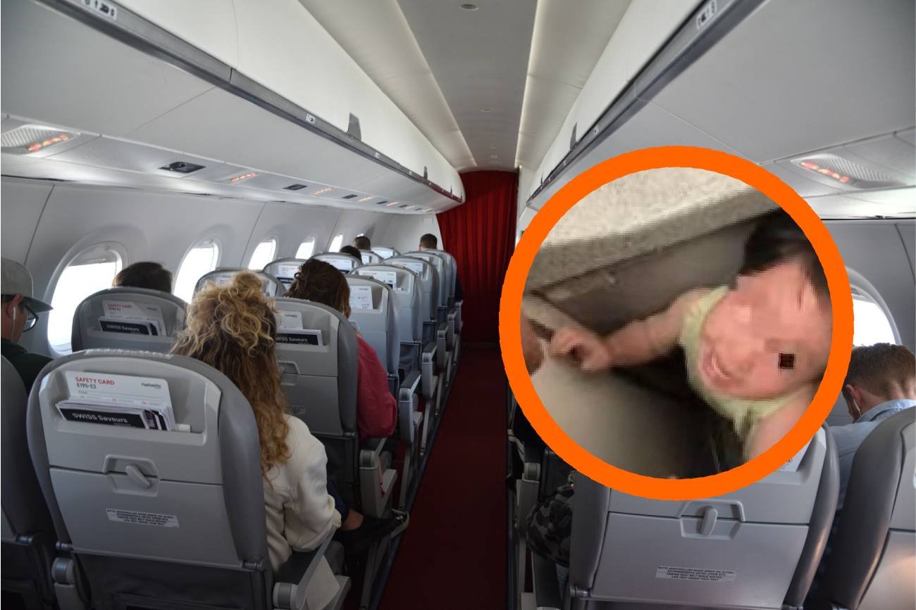 Płacz dziecka w samolocie doprowadzał ich do szału. To co zrobili, szokuje.