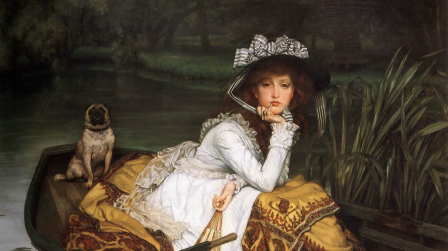 „Młoda kobieta w łódce”, James Tissot, 1870