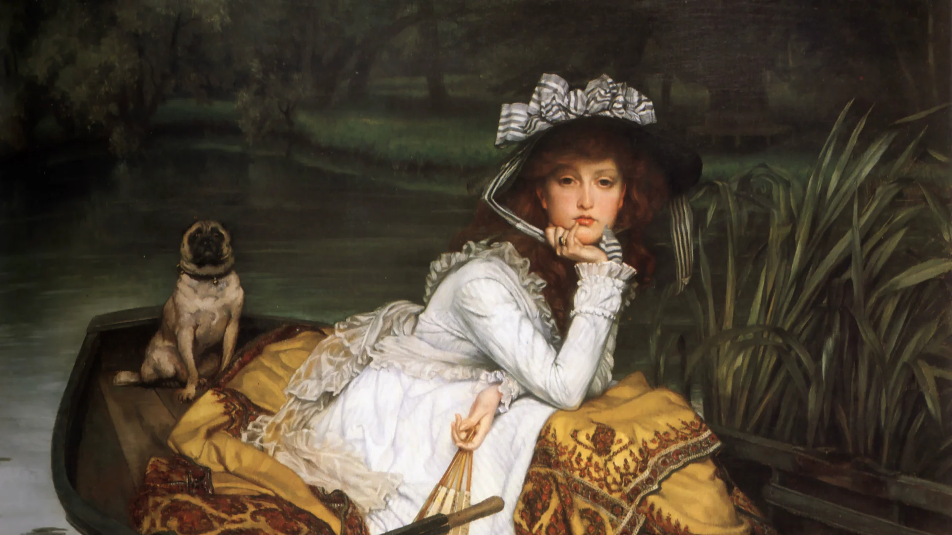 „Młoda kobieta w łódce”, James Tissot, 1870