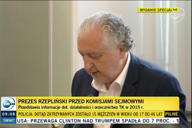 Andrzej Rzepliński uczestniczył w posiedzeniu komisji sprawiedliwości i praw człowieka