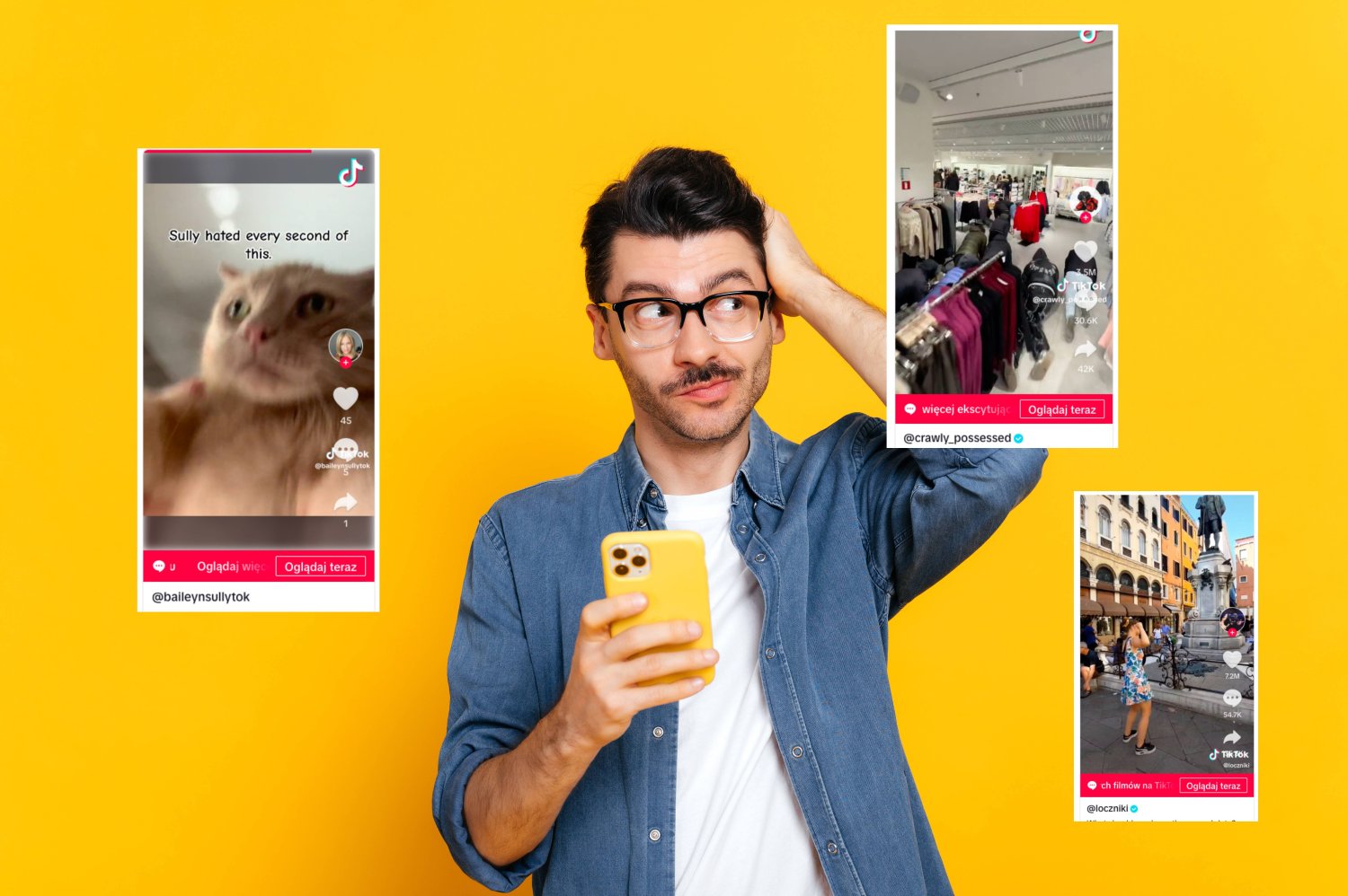 TikTok oferuje bogaty wybór trendów.