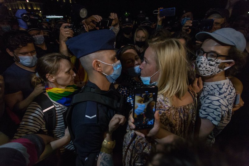 Posłanka Magdalena Filiks stanęła w obronie protestujących.