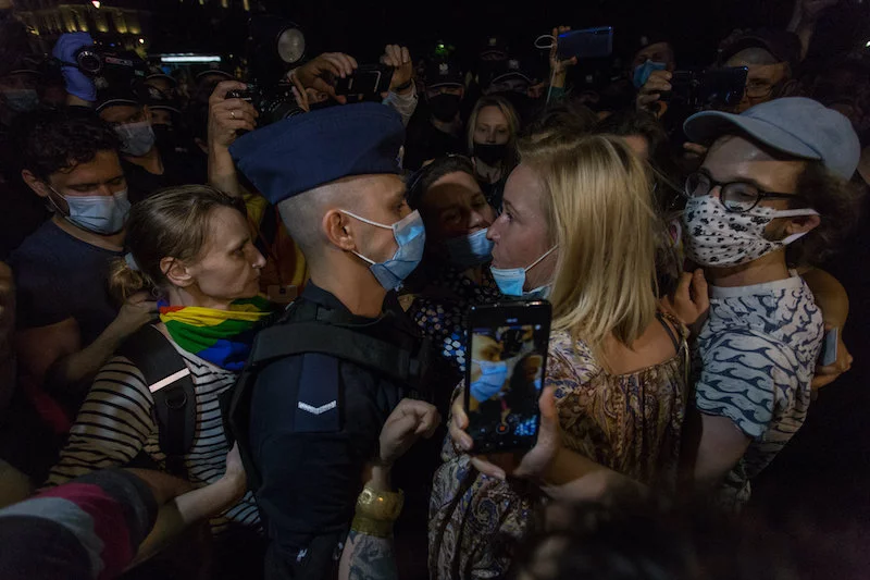 Posłanka Magdalena Filiks stanęła w obronie protestujących.