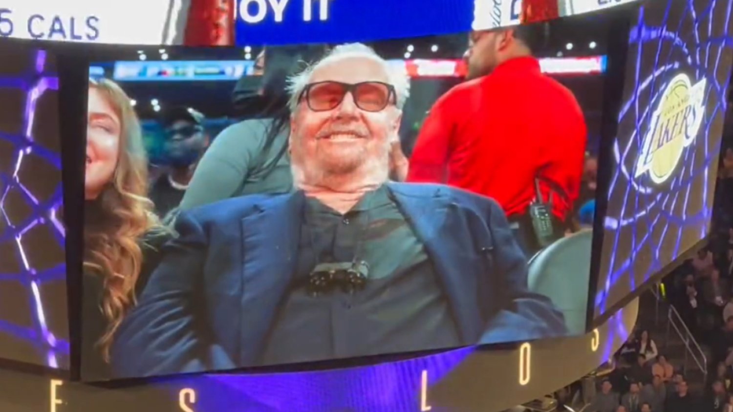 Jack Nicholson pojawił się na meczu swojej ulubionej drużyny koszykarskiej - Los Angeles Lakers.