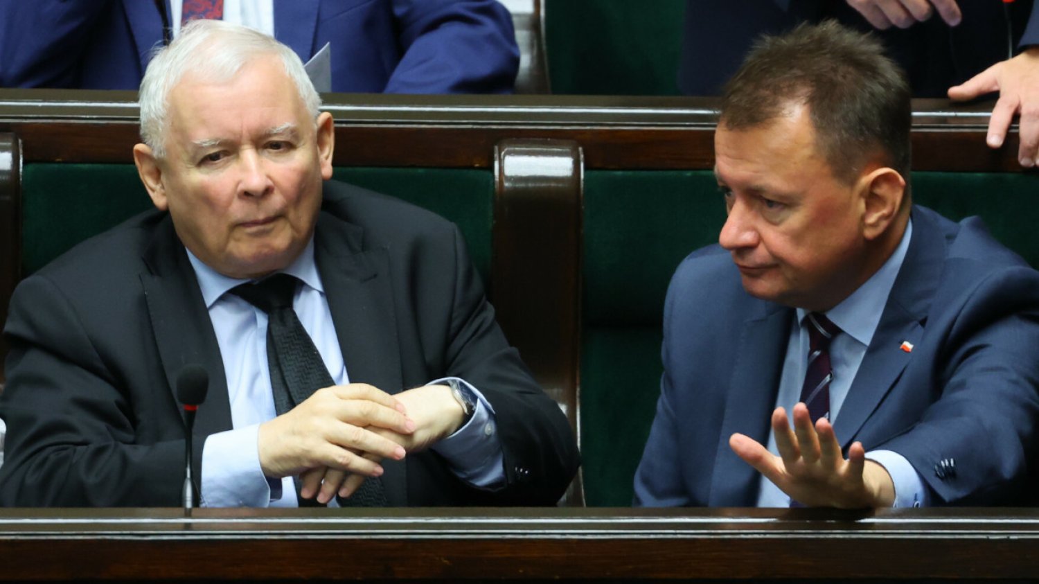Jarosław Kaczyński i Mariusz Błaszczak