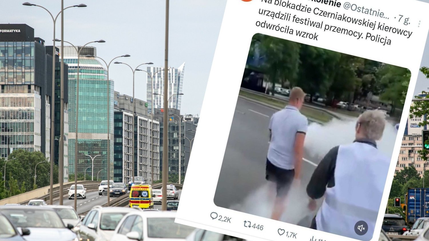 Ostatnie Pokolenie zaatakowane przez kierowców. Mamy stanowisko policji.