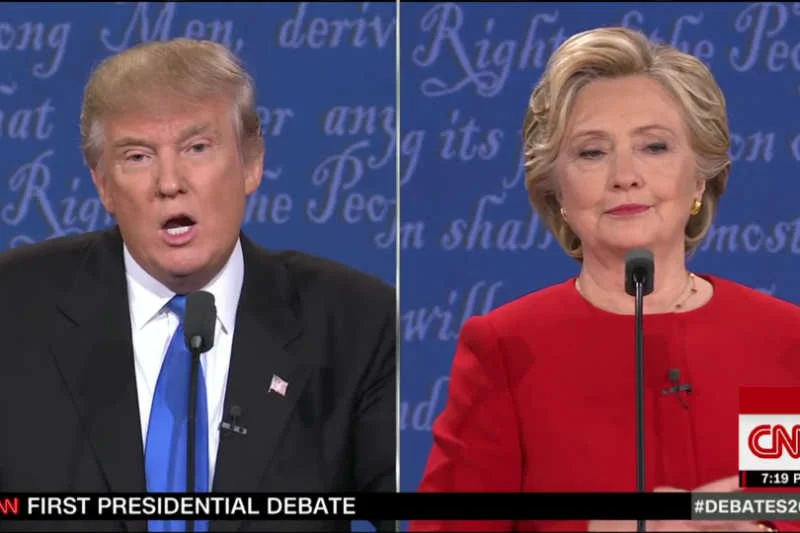 Pierwsza debata prezydencka w USA to wygra Hillary Clinton.