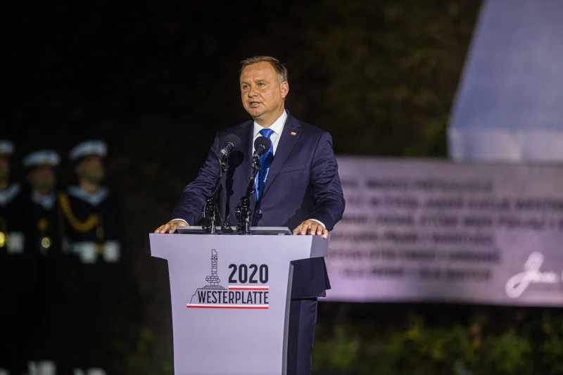 Andrzej Duda zadowolony, że Muzeum II Wojny Światowej przejęło teren Westerplatte.