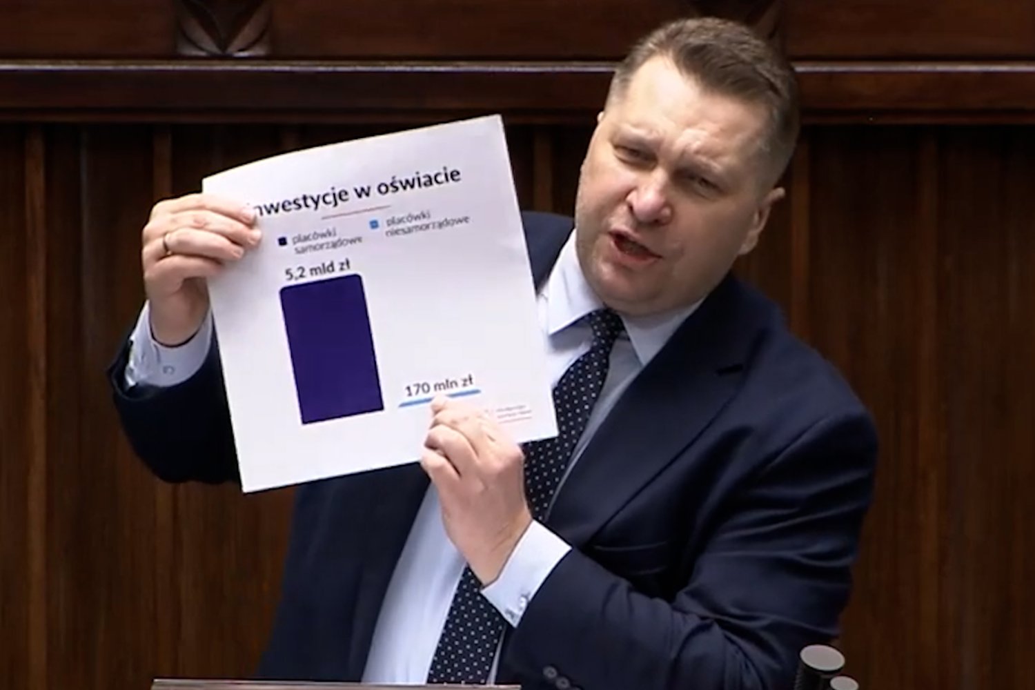 Przemysław Czarnek w Sejmie.