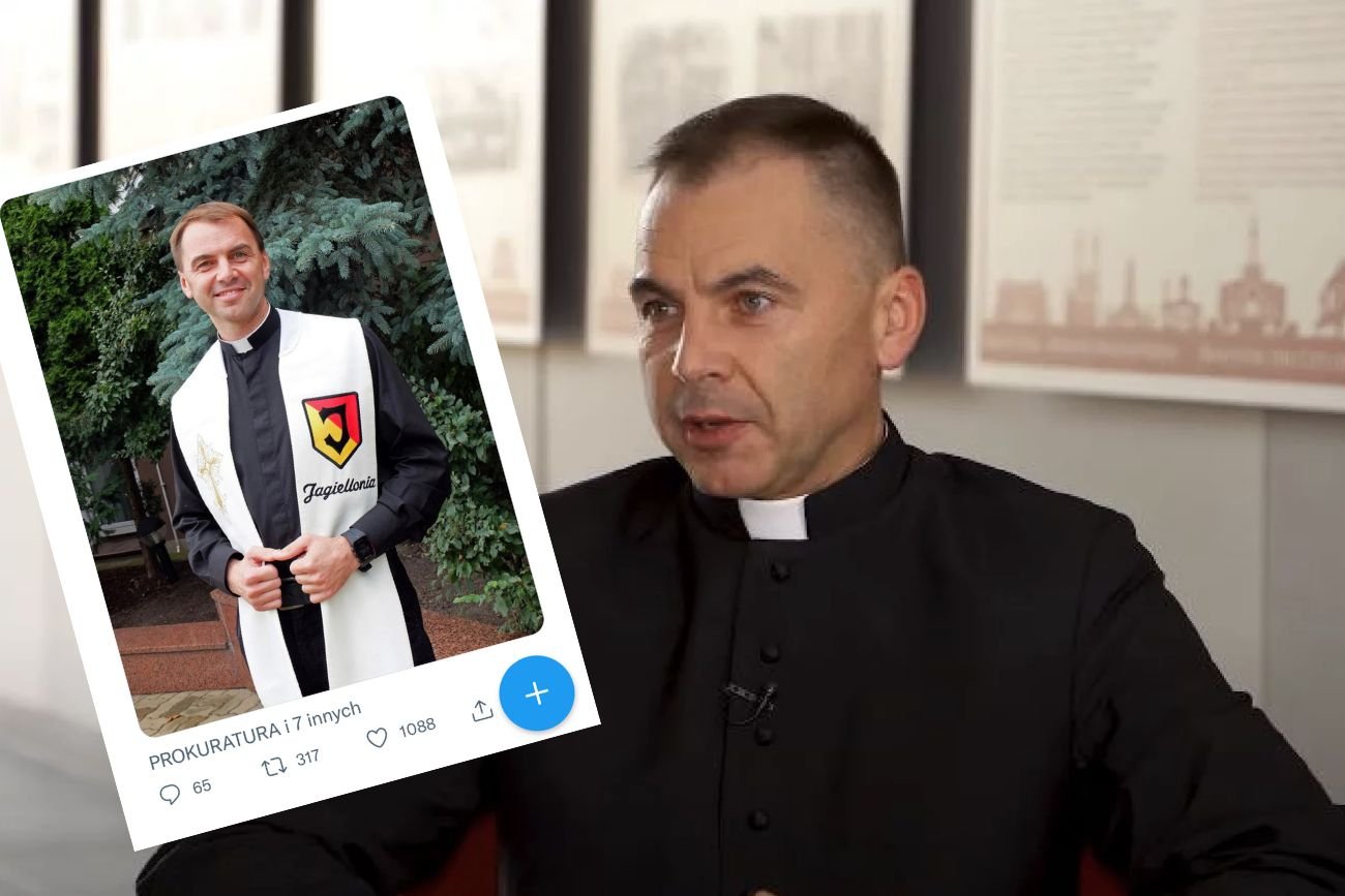 Jagiellonia Białystok odcina się od ks. Andrzeja Dębskiego.