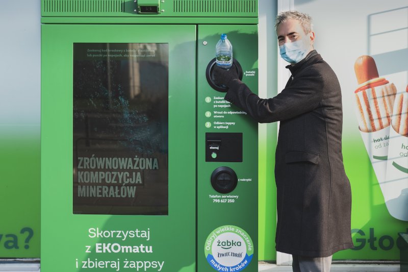 Frédéric Guichard, Prezes Żywiec Zdrój, korzysta z EKOmatu