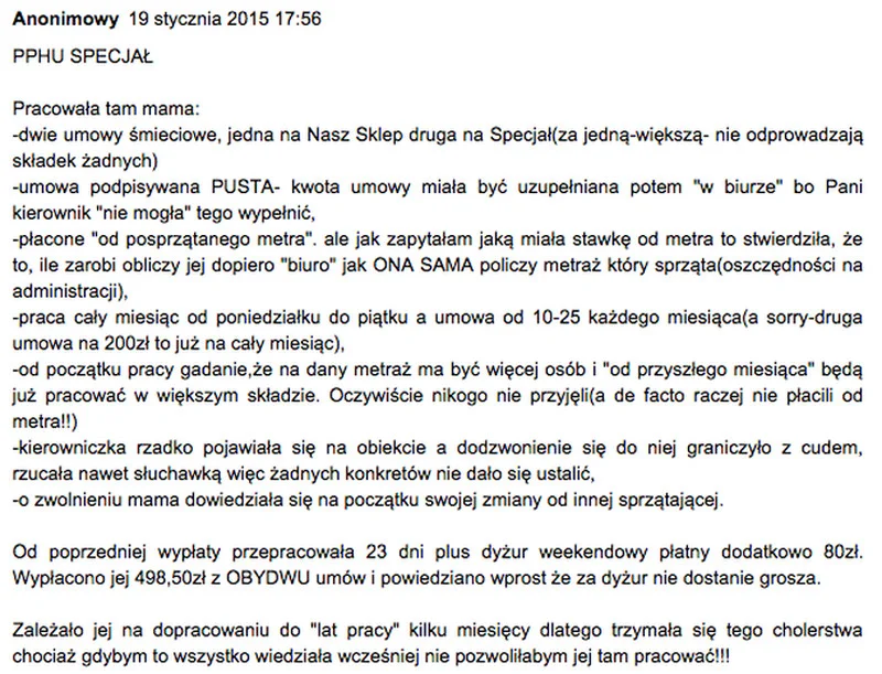 Negatywne opinie o pracodawcach można wyrażać nie tylko na Facebooku, ale także na specjalnie w tym celu utworzonych stronach www.