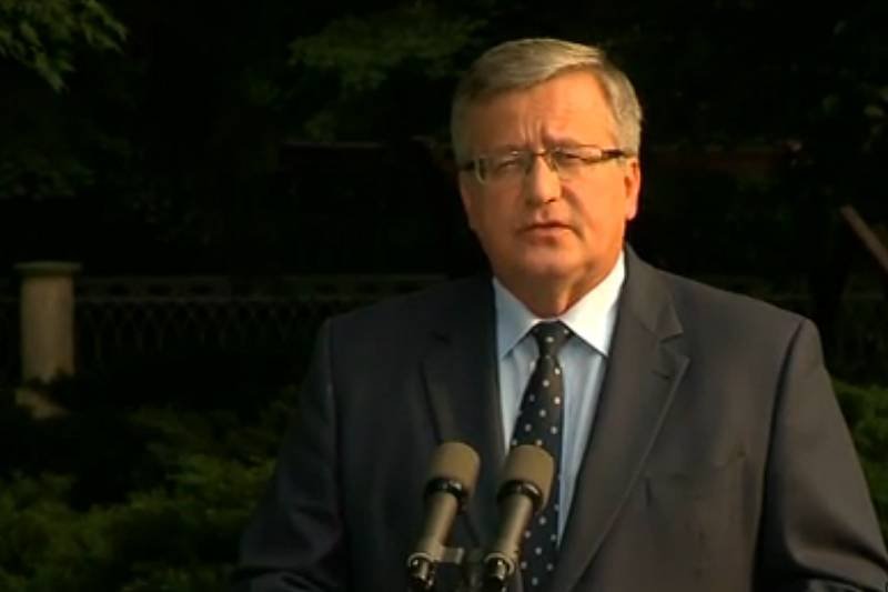 Bronisław Komorowski oświadczył, że Kreml jest współodpowiedzialny za działania separatystów