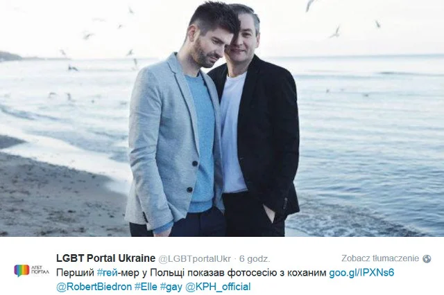 Robert Biedroń oraz jego partner udzielili wywiadu magazynowi "Elle"