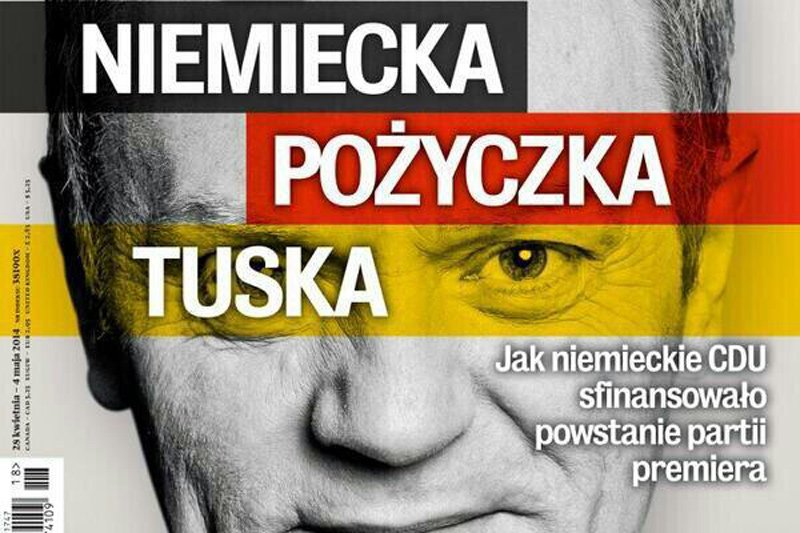 Czy nowy numer "Wprost" pogrąży premiera Donalda Tuska, którego partia miała być finansowana przez niemieckich chadeków z CDU?